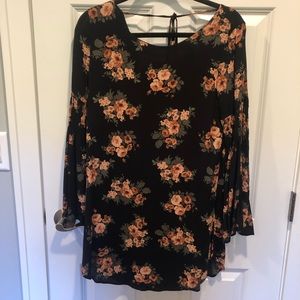 Floral Loose-Fitting Boutique Dress